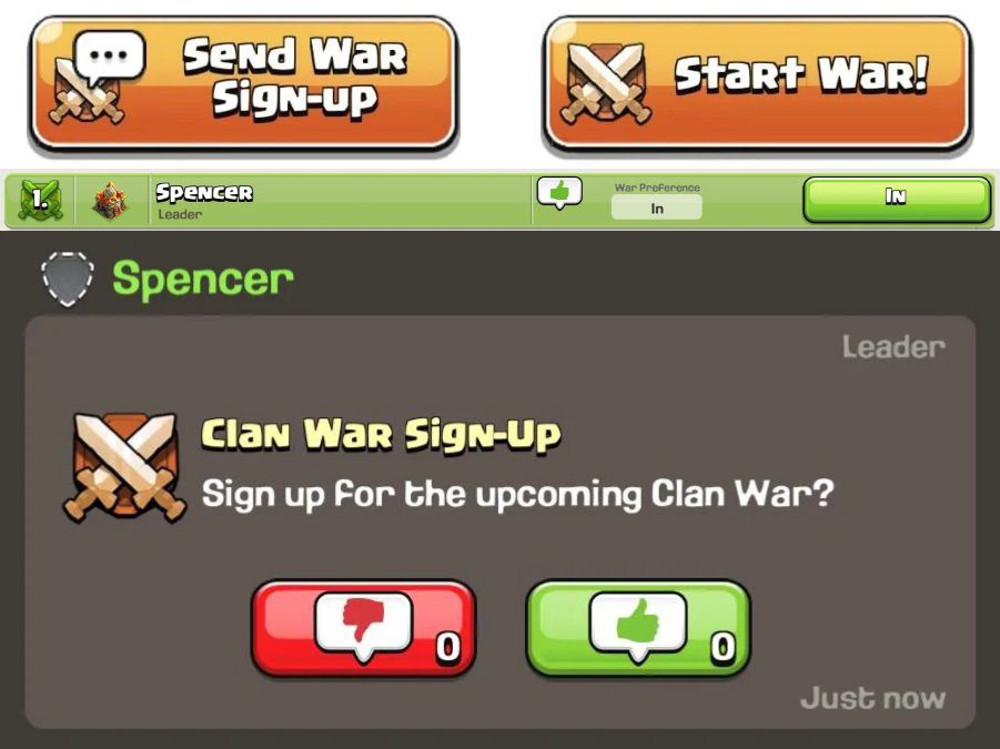 Clan War Signup CoC