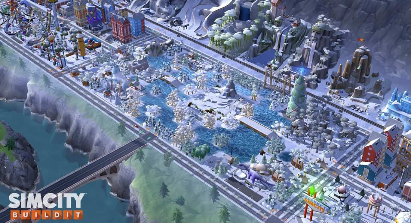 SimCity BuildIt Frosty Fjords region