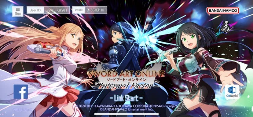 Sword Art Online Integral Factor Bind account