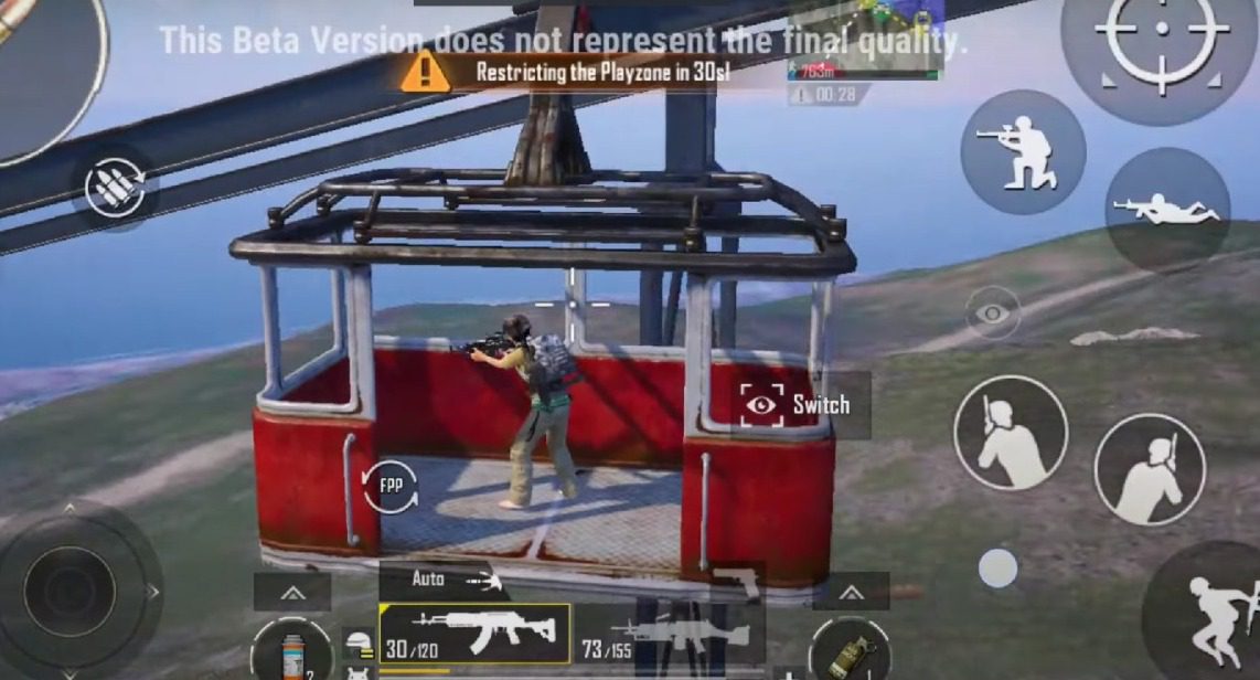 Cable Transport in PUBG Mobile 3.2