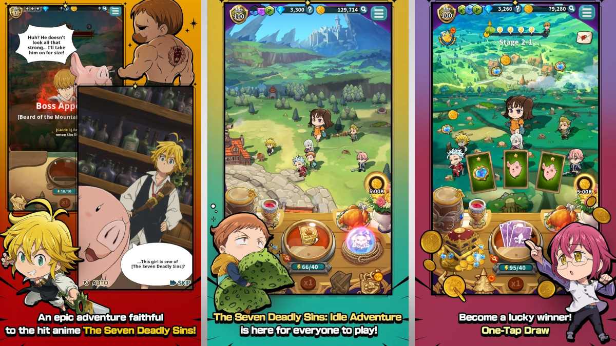 The Seven Deadly Sins IDLE gameplay