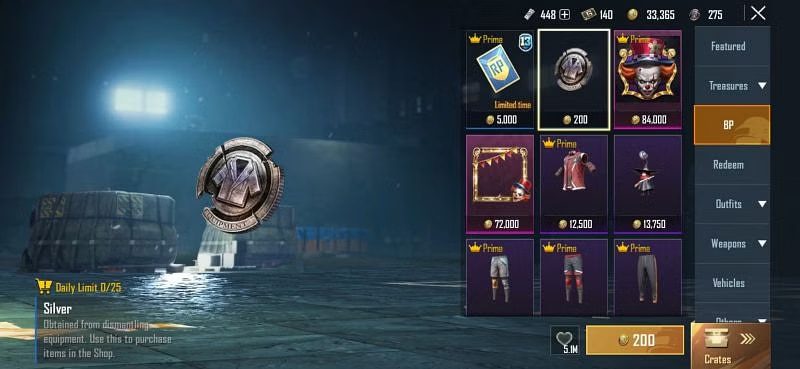 Silver Fragments in PUBG Mobile and BGMI