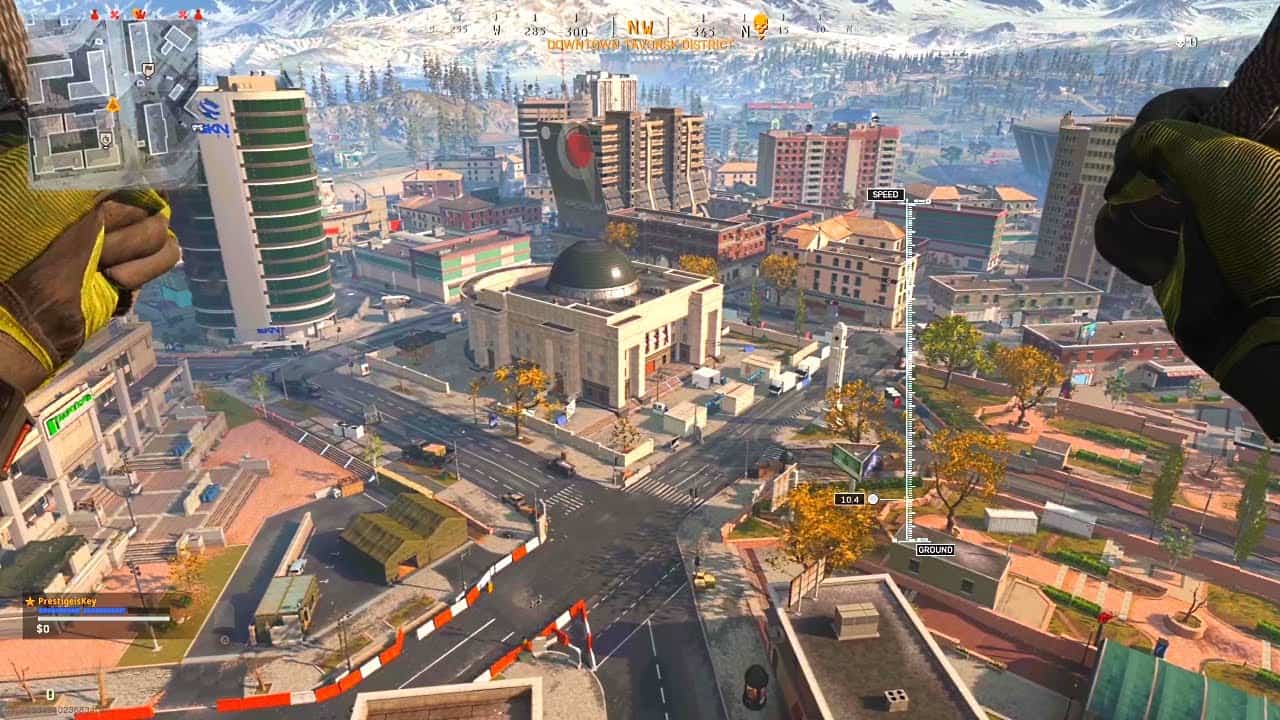 Downtown of Verdansk in Warzone Mobile