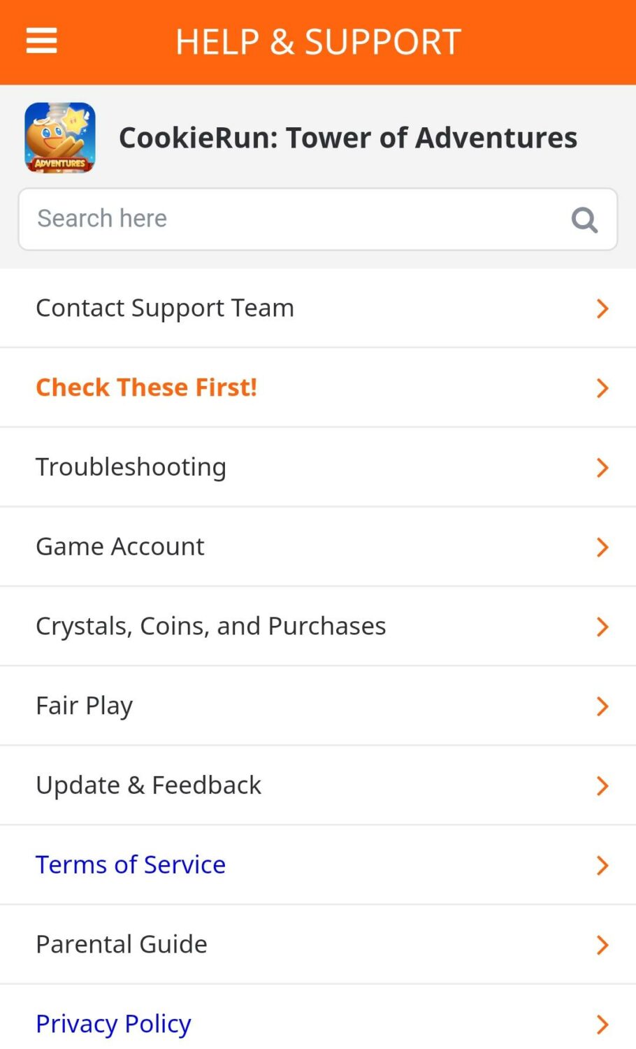 Cookie Run Tower of Adventures Official Support Website