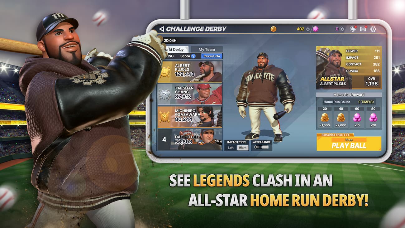 Homerun Clash 2: Legends Derby, бейсбольный титул HAEGIN открывает предварительную регистрацию на Android и iOS