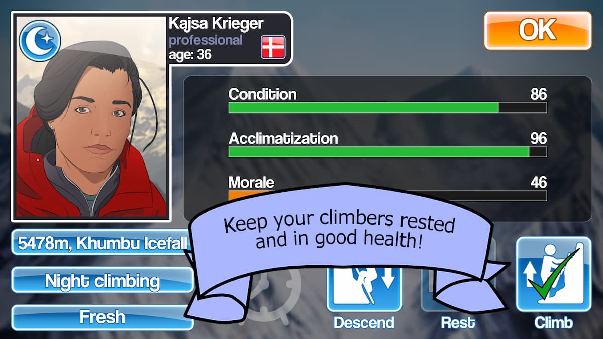 Mount Everest Story is a new mountain climbing strategy game, available for both Android and iOS