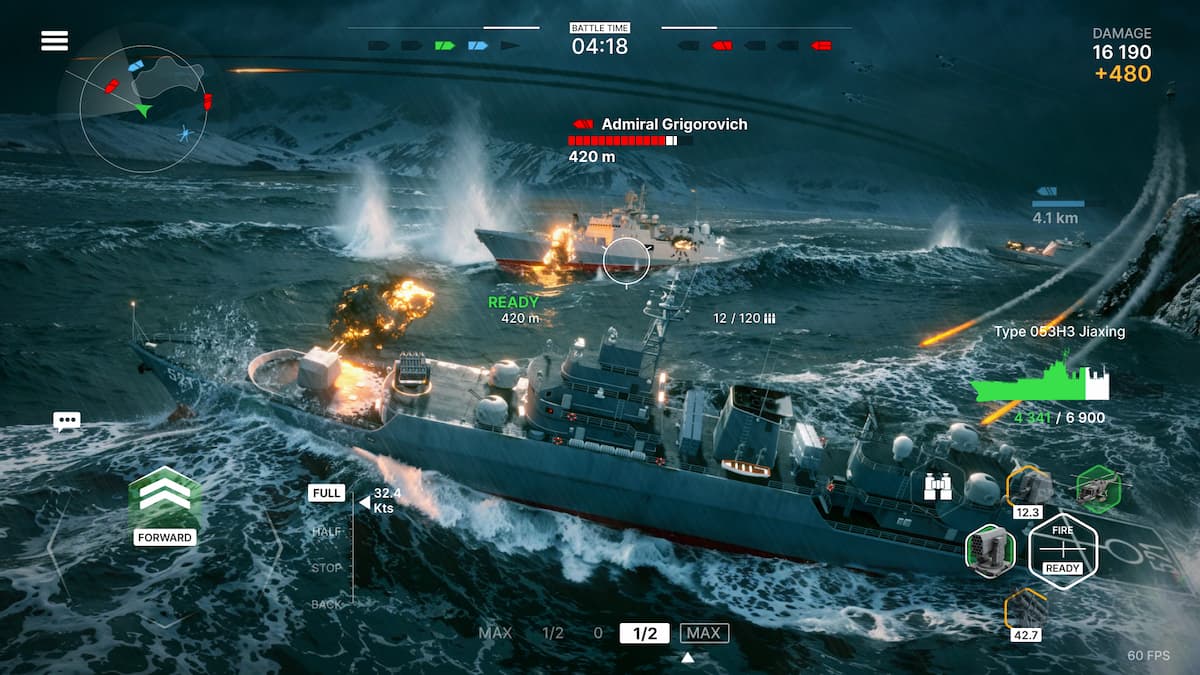 Warships Mobile 2: Naval War, современный симулятор военных кораблей, официально представлен во всем мире для Android