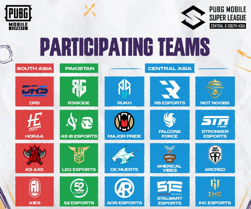 PUBG Mobile Super League (PMSL) CSA Fall 2024: Teams, Format, Prize Pool, and more