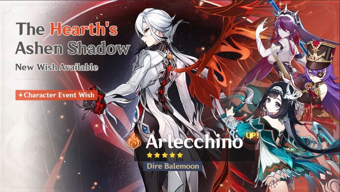 genshin impact version 5.3 phase 2 arlecchino banner