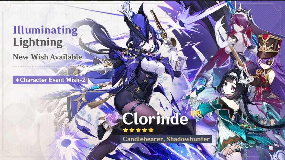 genshin impact version 5.3 phase 2 clorinde banner