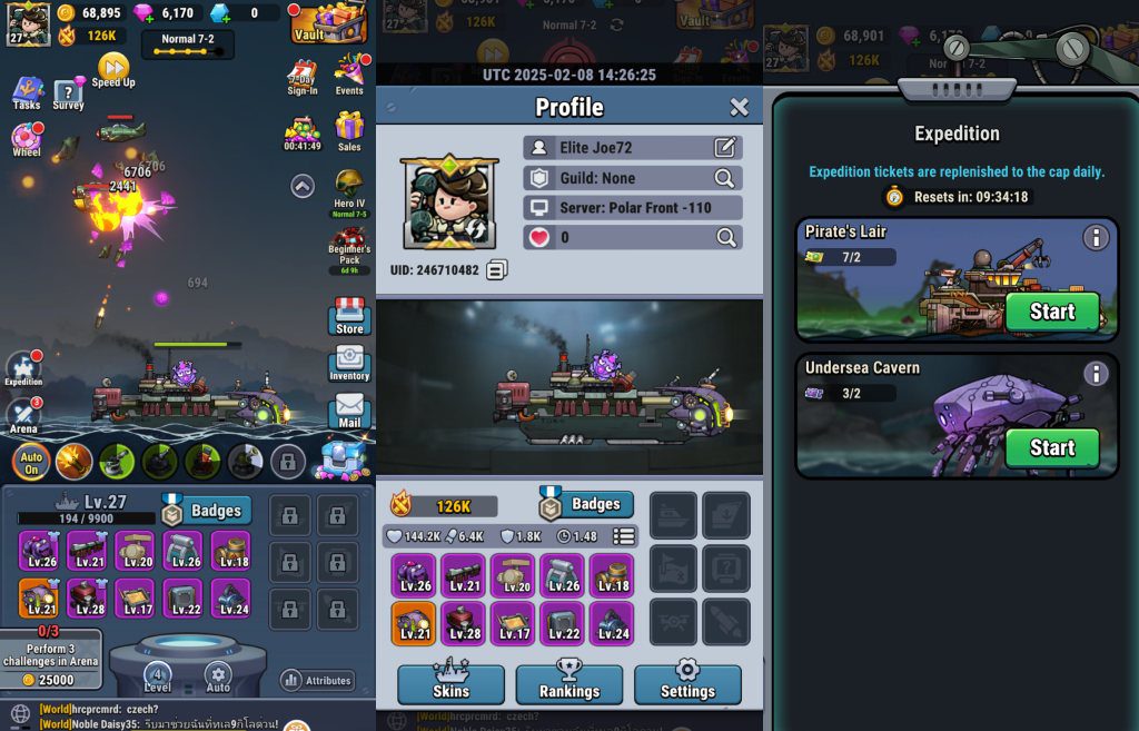 High Seas Hero Controls and User Interface