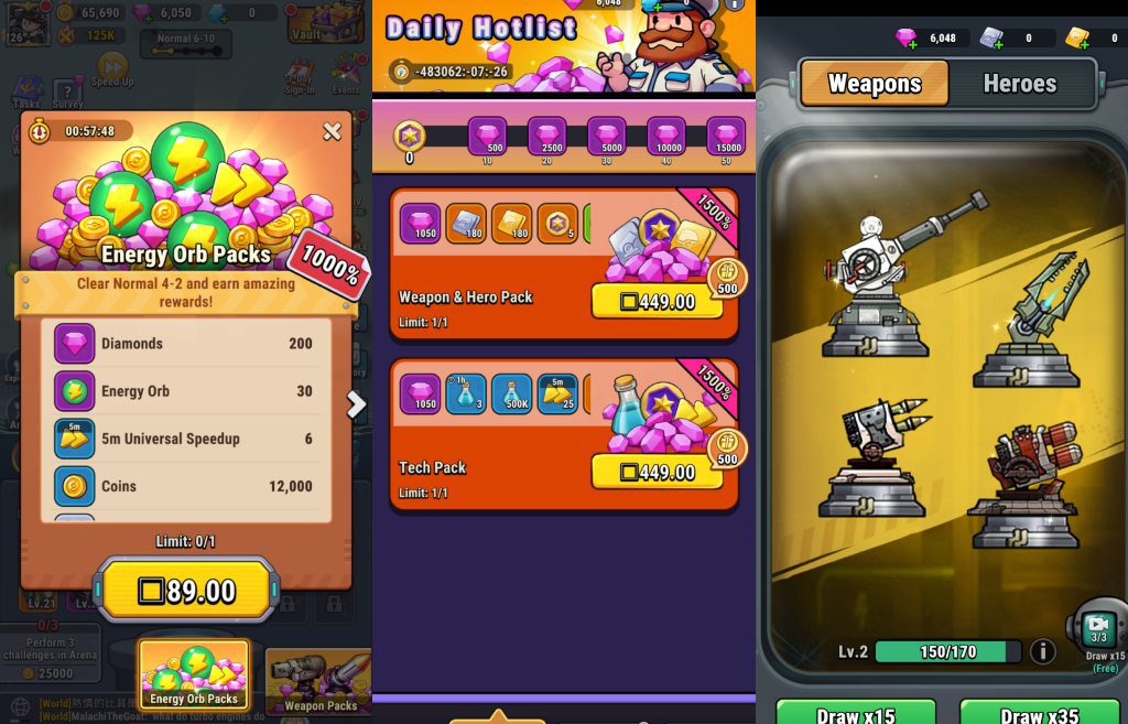 High Seas Hero In-app Purchases