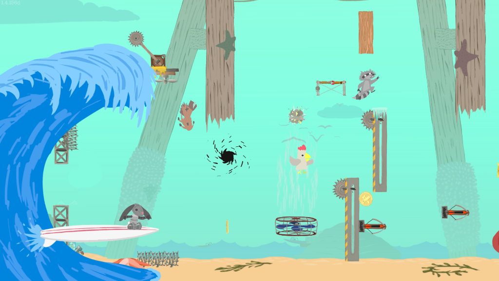 Ultimate Chicken Horse Gameplay