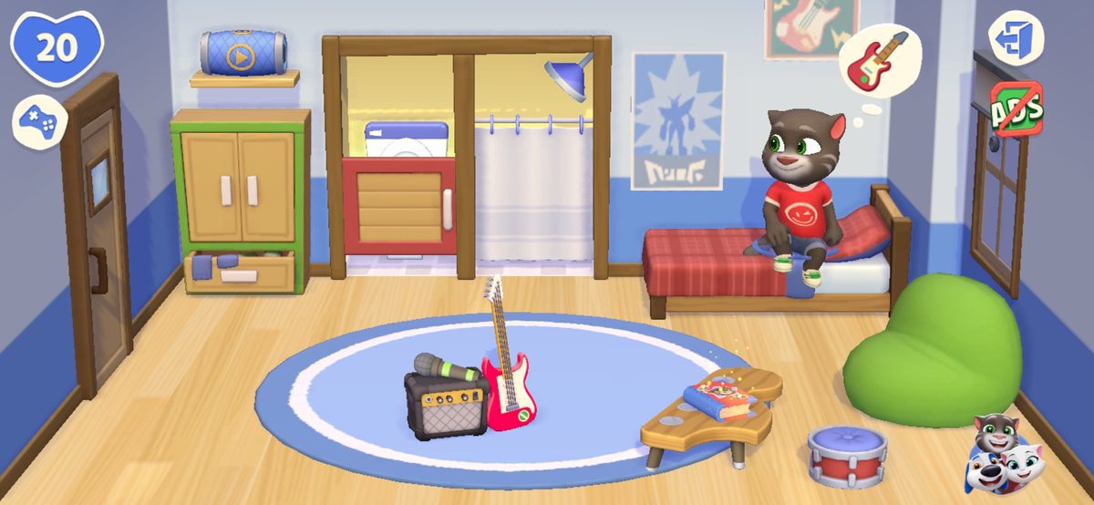 My Talking Tom Friends 2 Tom room, My Talking Tom Friends 2