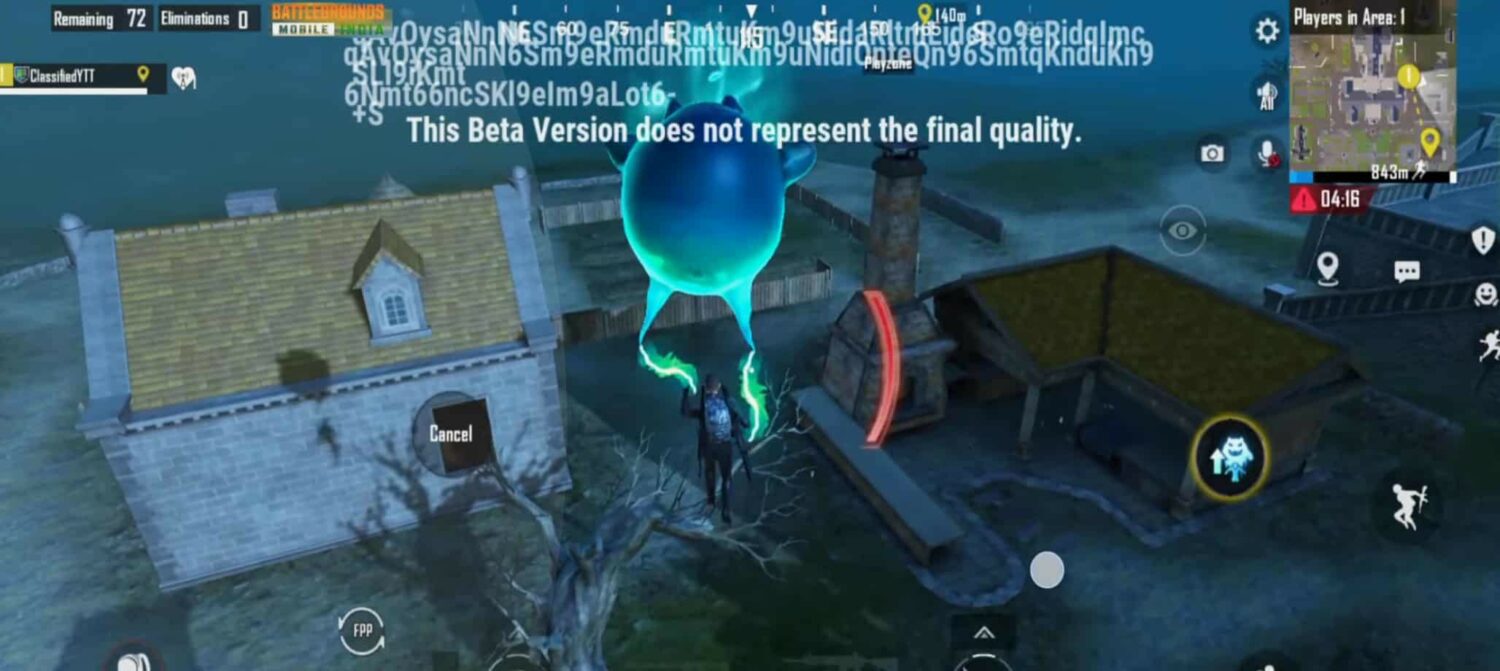 Ghost Balloon ability in PUBG Mobile 4.0 Beta Version