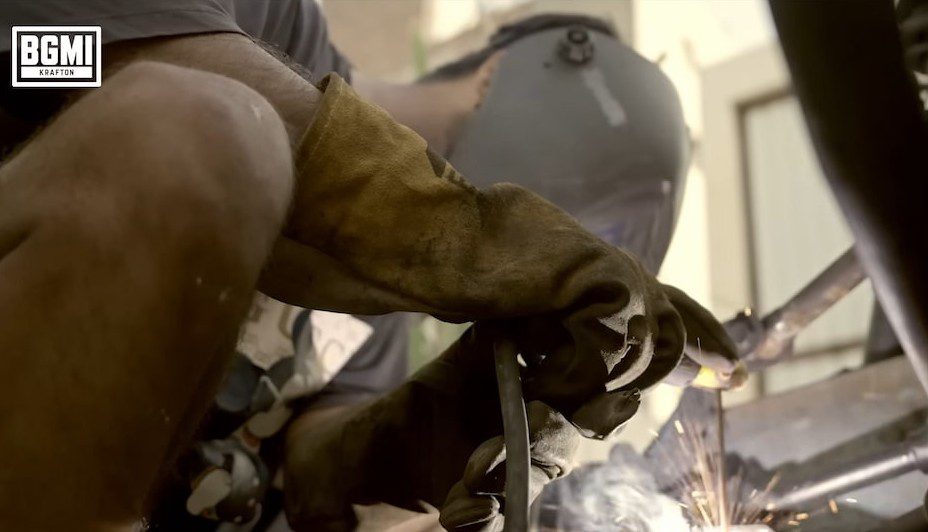 Karan working on his Buggy