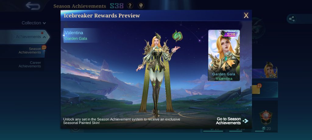 Valentina's Garden Gala Painted Skin