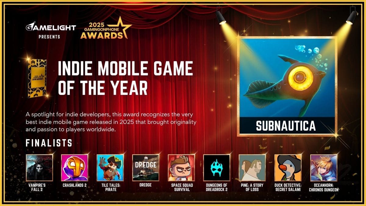 GamingonPhone Awards 2025 Indie Mobile Game Of The Year Winner, Indie Mobile Game Of The Year Winner