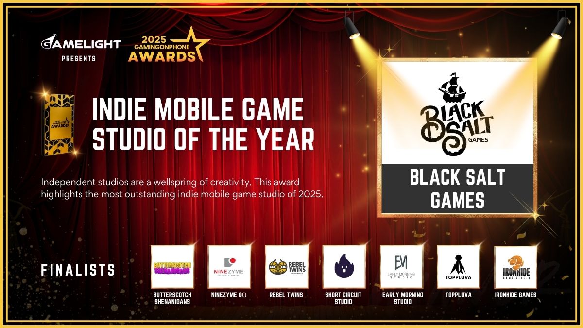 GamingonPhone Awards 2025 Indie Mobile Game Studio Of The Year, Indie Mobile Game Studio Of The Year