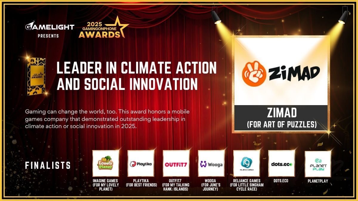 GamingonPhone Awards 2025 Leader in Climate Action and Social Innovation, Leader in Climate Action and Social Innovation