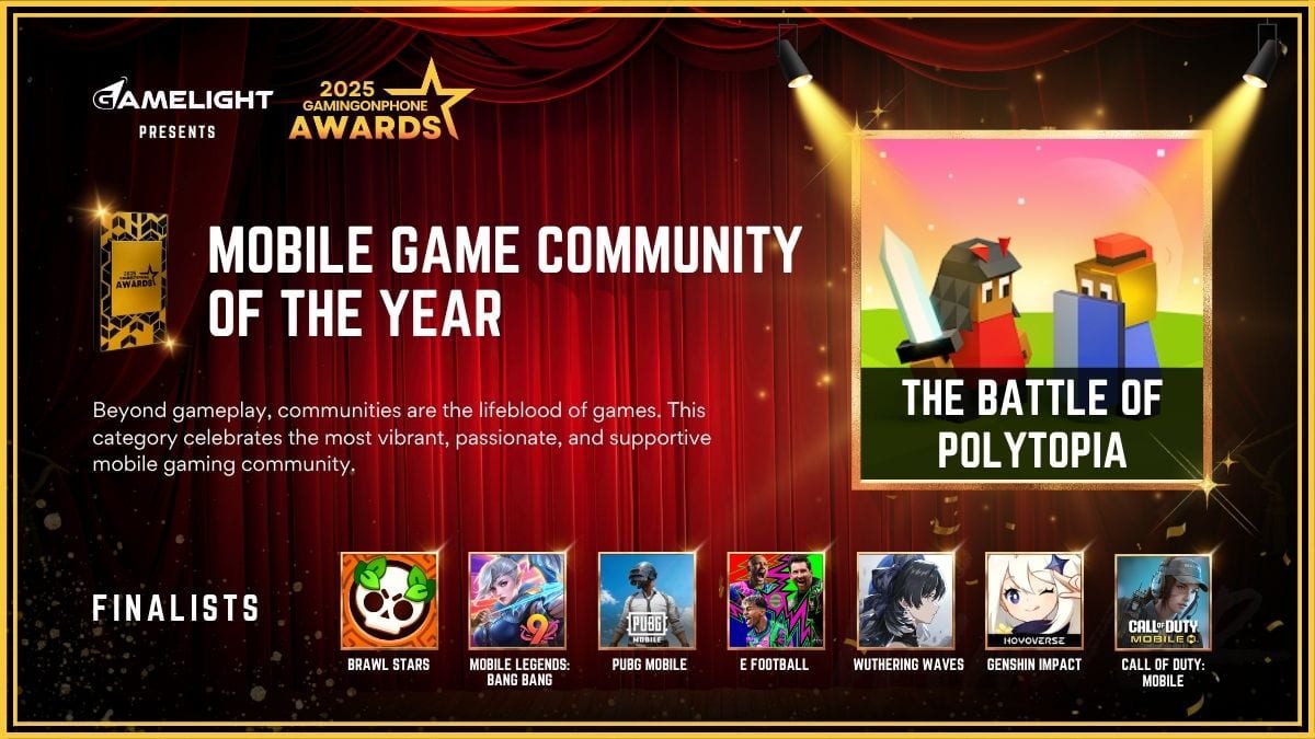 GamingonPhone Awards 2025 Mobile Game Community Of The Year, Mobile Game Community Of The Year