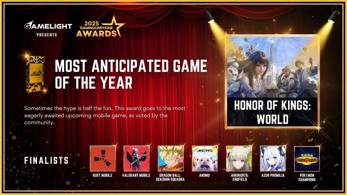 GamingonPhone Awards 2025 Most Anticipated Game Of The Year, Most Anticipated Game Of The Year