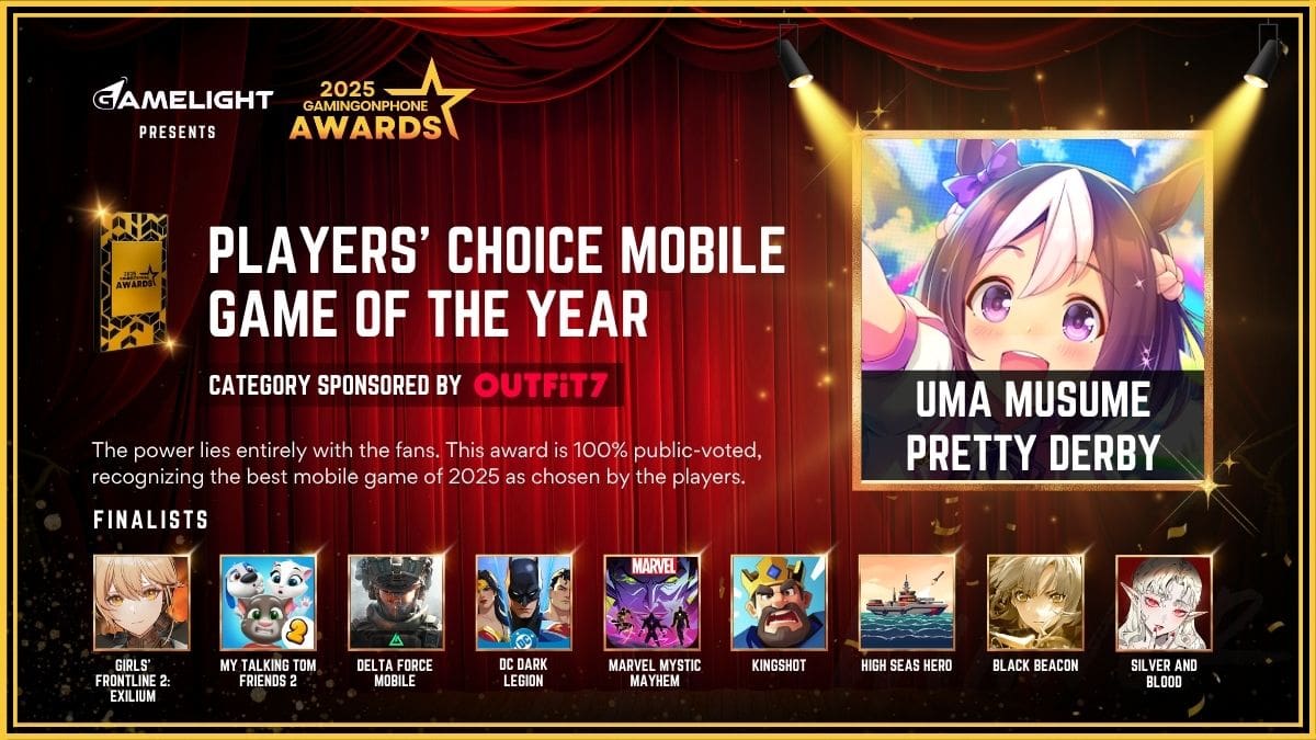 GamingonPhone Awards 2025 Players’ Choice Mobile Game Of The Year, Players’ Choice Mobile Game Of The Year