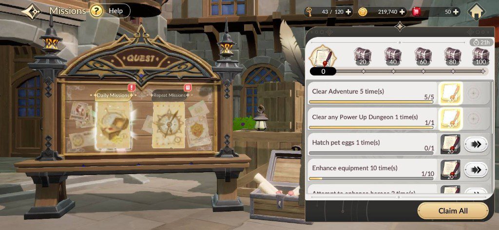 Seven Knights Re:BIRTH Missions