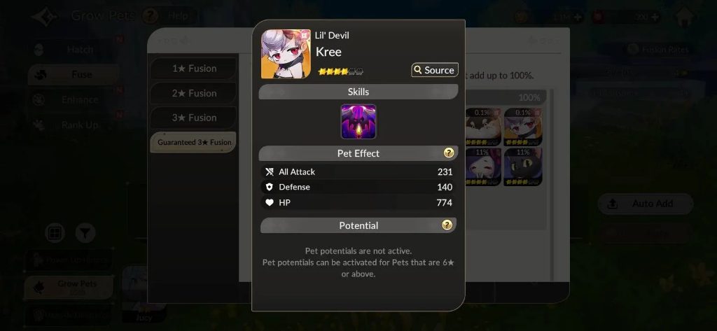 Seven Knights: ReBIRTH Pet Kree