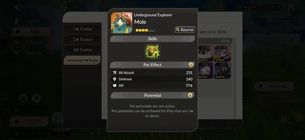 Seven Knights: ReBIRTH Pet Mole