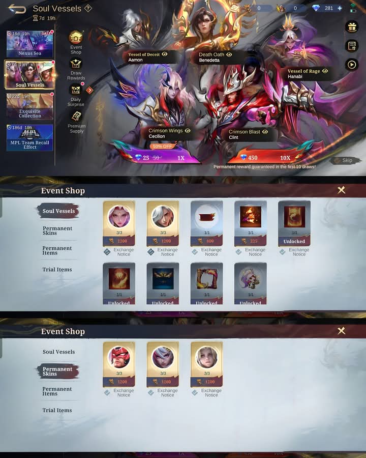 Soul Vessels 2.0 Event Sneak Peek