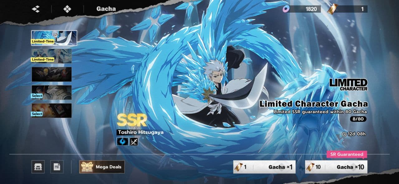 Gacha in BLEACH Soul Resonance
