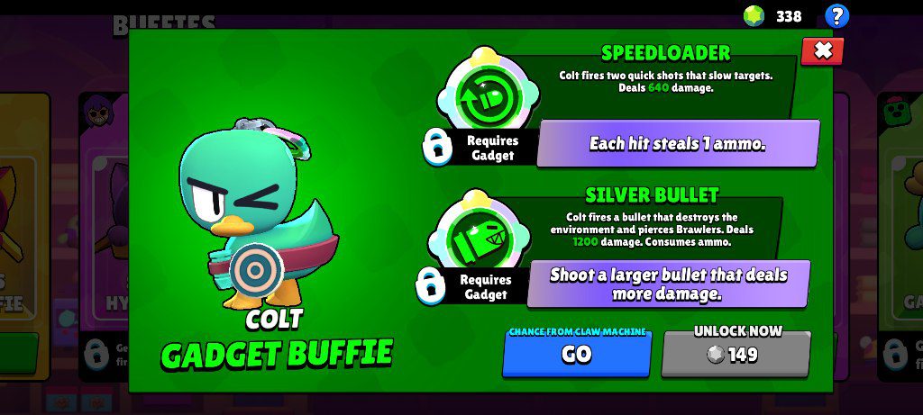 Colt's Gadget Buffie, Brawl Stars