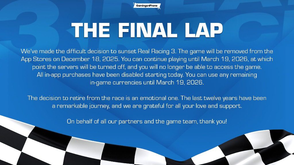 Real Racing 3 Shutdown Cover