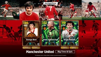 eFootball 2026 Big Time and Epic Manchester United - Best, Robson, Schmeichel