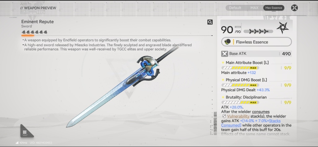 Eminent Repute in Arknights: Endfield