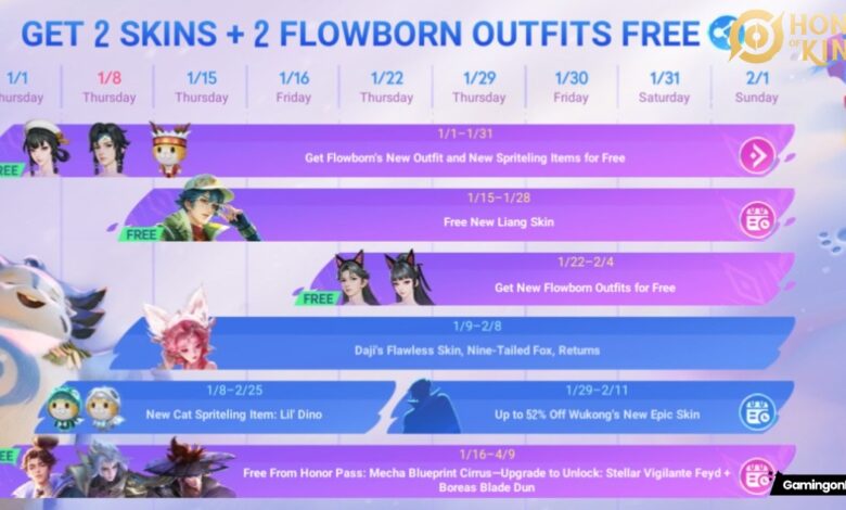 Honor of Kings January 2026 Event Calendar Cover