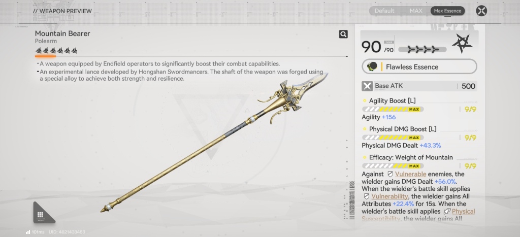 Mountain Bearer in Arknights: Endfield