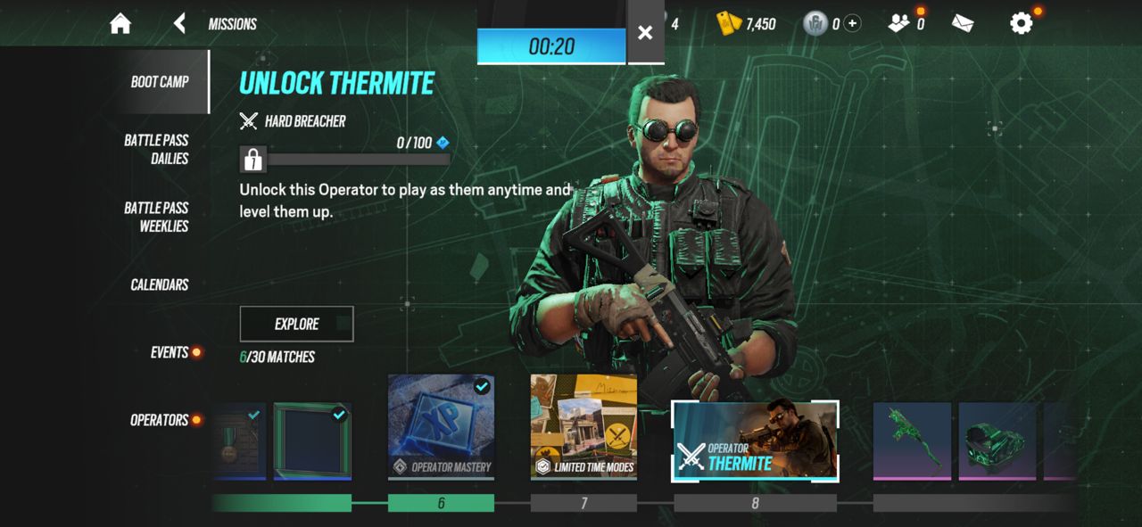 How to Unlock Thermite in Rainbow Six Mobile
