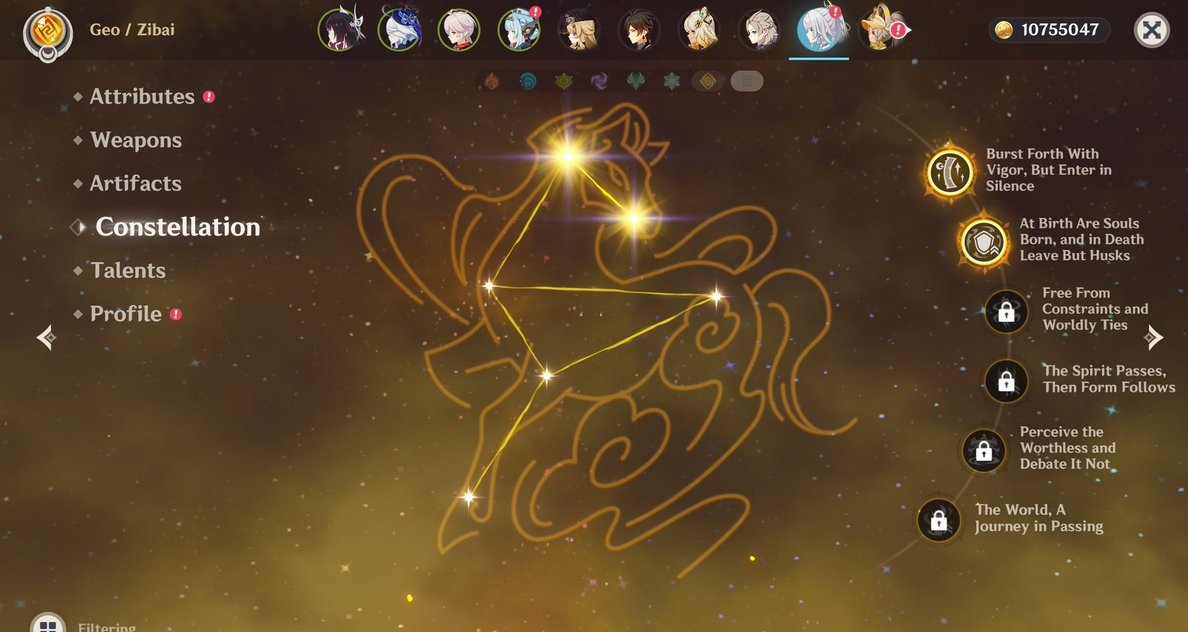 Zibai Constellations, Genshin Impact
