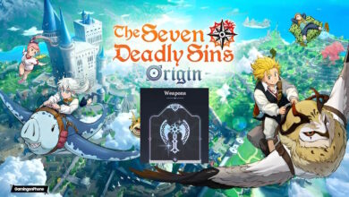 The Seven Deadly Sins: Origin Weapons Tierlist over