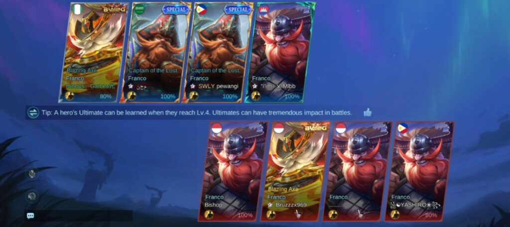 MLBB Frozen Sea Showdown Mode 4v4 Lobby