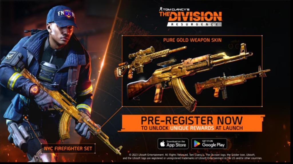 The Division Resurgence Pre-registration Rewards