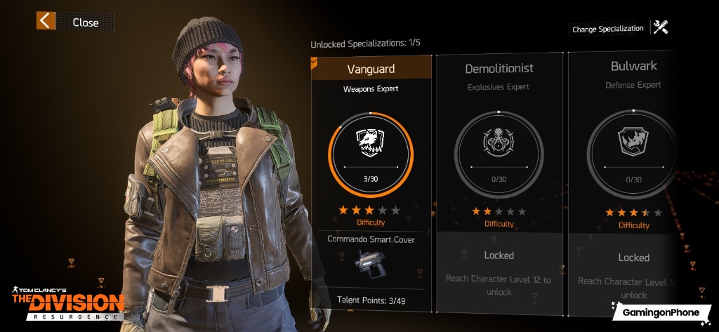 The Division Resurgence Specializations Guide Cover