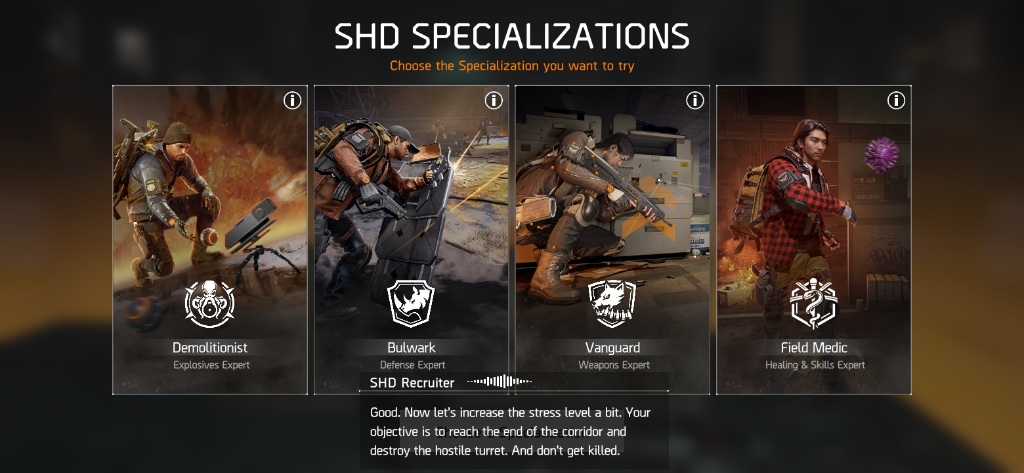 The Division Resurgence Specializations