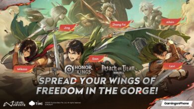 Honor of Kings x Attack o Titans Collaboration Cover