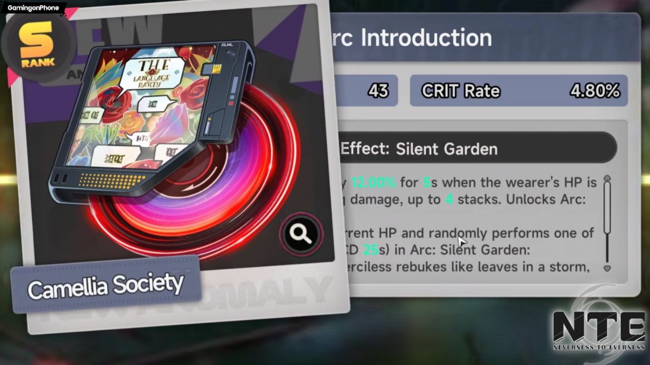 Neverness to Everness Camelia Society Arc