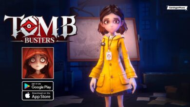 Tomb Busters Character, Game Logo